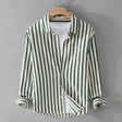 Striped Shirt - Polo - Button-Up - Long Sleeve Shirt - Men's Shirts