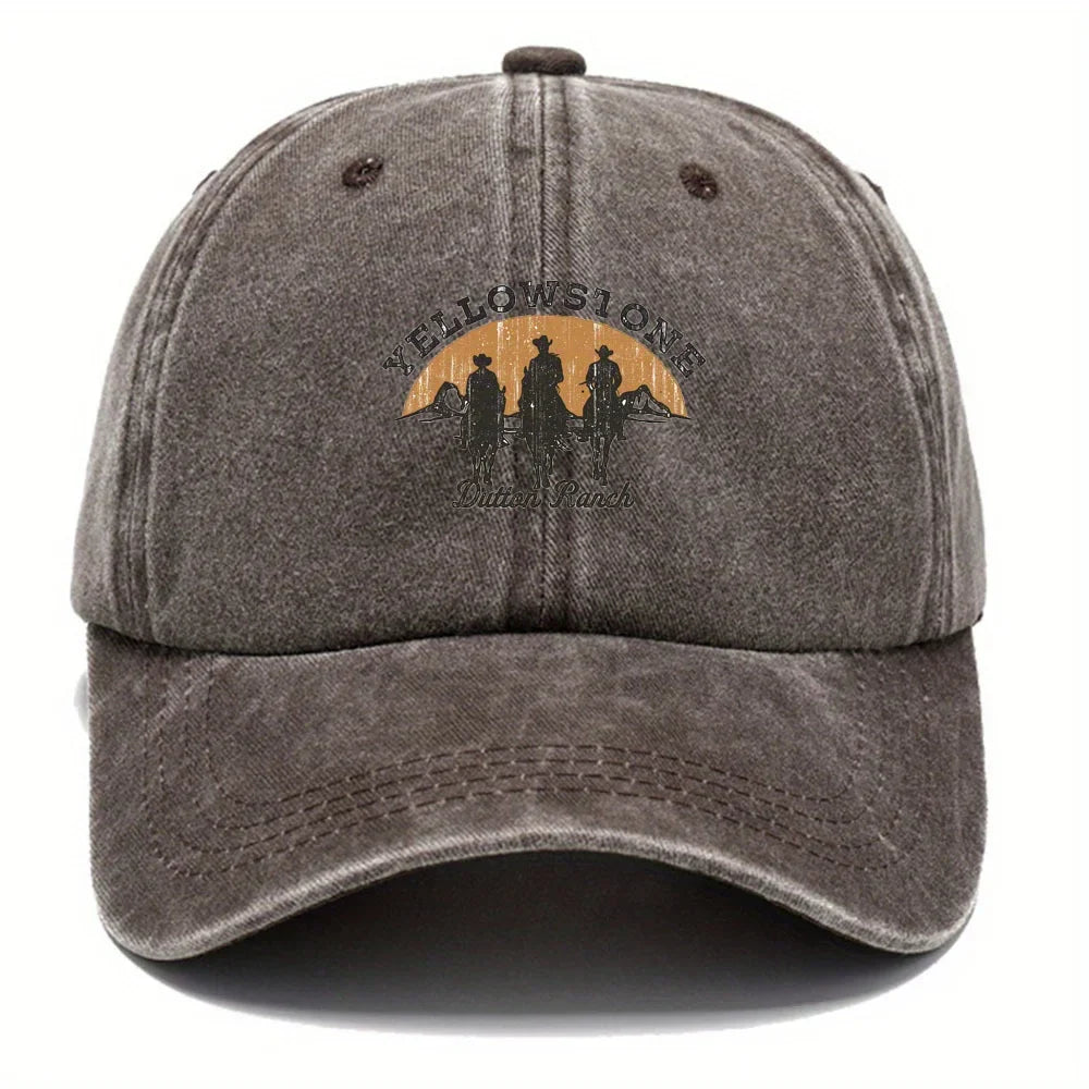 Baseball Cap - Adjustable - Washed - Baseball Hats - Men's Cap