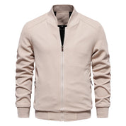 Men's Zip Up Sweatshirt - Casual Full Zip Bomber Sweatshirt Jacket with Pockets