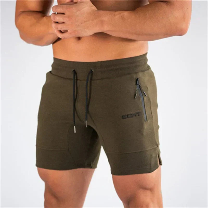 Sports Shorts - Men's Drawstring Activewear Gym Shorts with Pockets