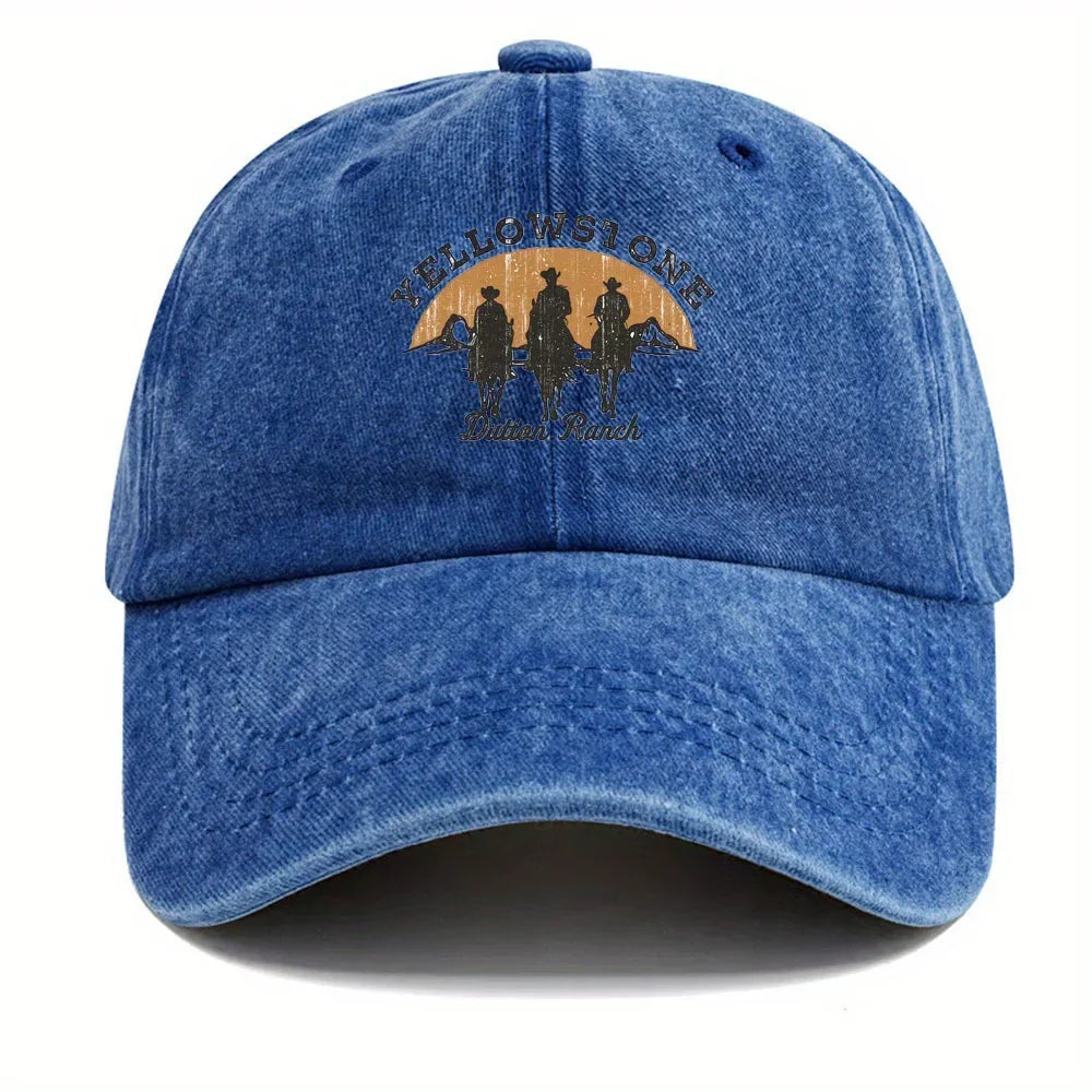 Baseball Cap - Adjustable - Washed - Baseball Hats - Men's Cap