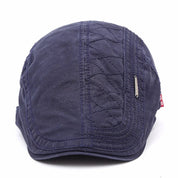 Flat Cap - Adjustable - Canvas - British Caps - Mens Flat Hats