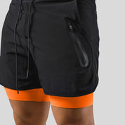 Running Shorts - Men's 2-in-1 Sport Gym Shorts with Pockets