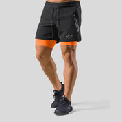Running Shorts - Men's 2-in-1 Sport Gym Shorts with Pockets