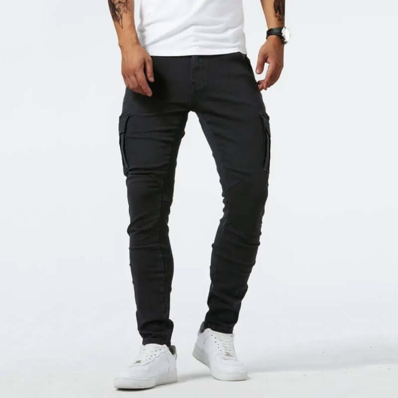 Cargo Jeans - Slim Fit - Skinny - Cargo Pants - Men's Jeans