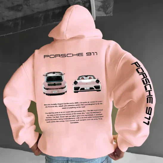 Hoodie | Car Print | Warm | Oversized Hoodie | Men's Clothing