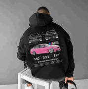 Hoodie | Car Print | Warm | Oversized Hoodie | Men's Clothing