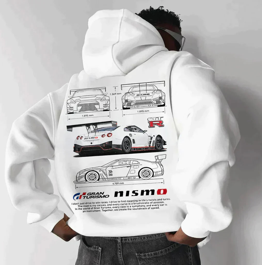 Hoodie | Car Print | Warm | Oversized Hoodie | Men's Clothing