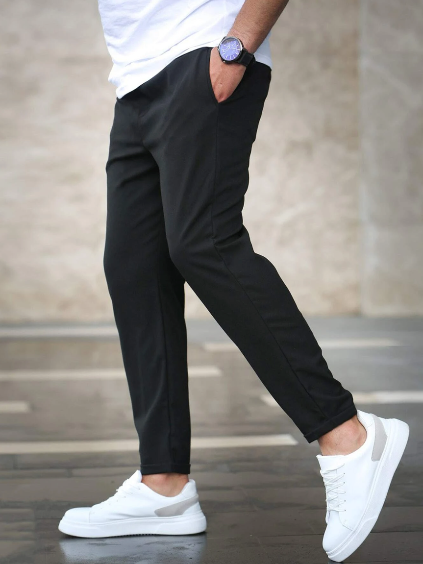Chino Pants - Men's Casual Skinny Stretch Chino Trousers