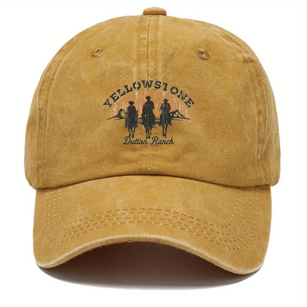 Baseball Cap - Adjustable - Washed - Baseball Hats - Men's Cap