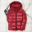 Puffer Jacket | Short | Hooded | Men's Shiny Puffer Jacket | Men's Winter Jacket