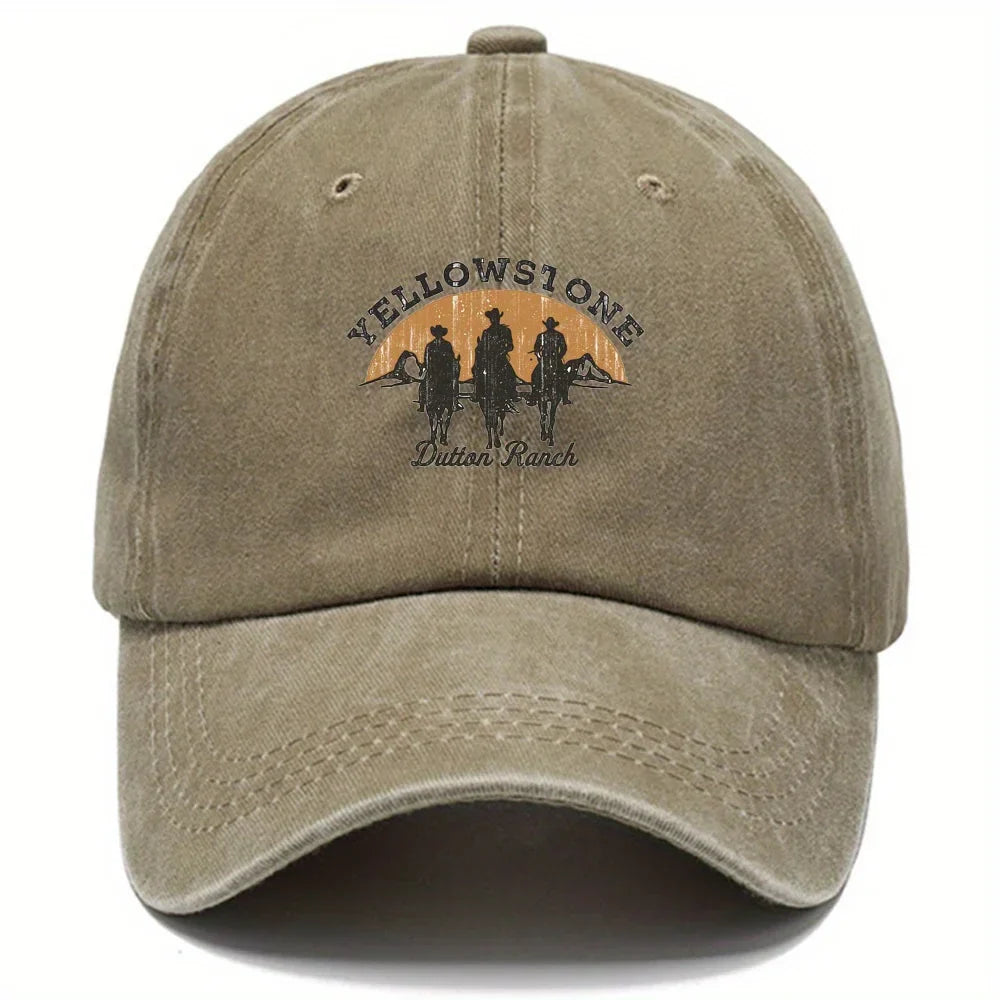 Baseball Cap - Adjustable - Washed - Baseball Hats - Men's Cap