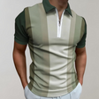 Polo T-Shirt - Collared - Short Sleeve - Quarter Zip Shirt - Men's Shirt