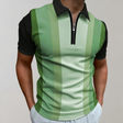Polo T-Shirt - Collared - Short Sleeve - Quarter Zip Shirt - Men's Shirt