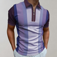 Polo T-Shirt - Collared - Short Sleeve - Quarter Zip Shirt - Men's Shirt