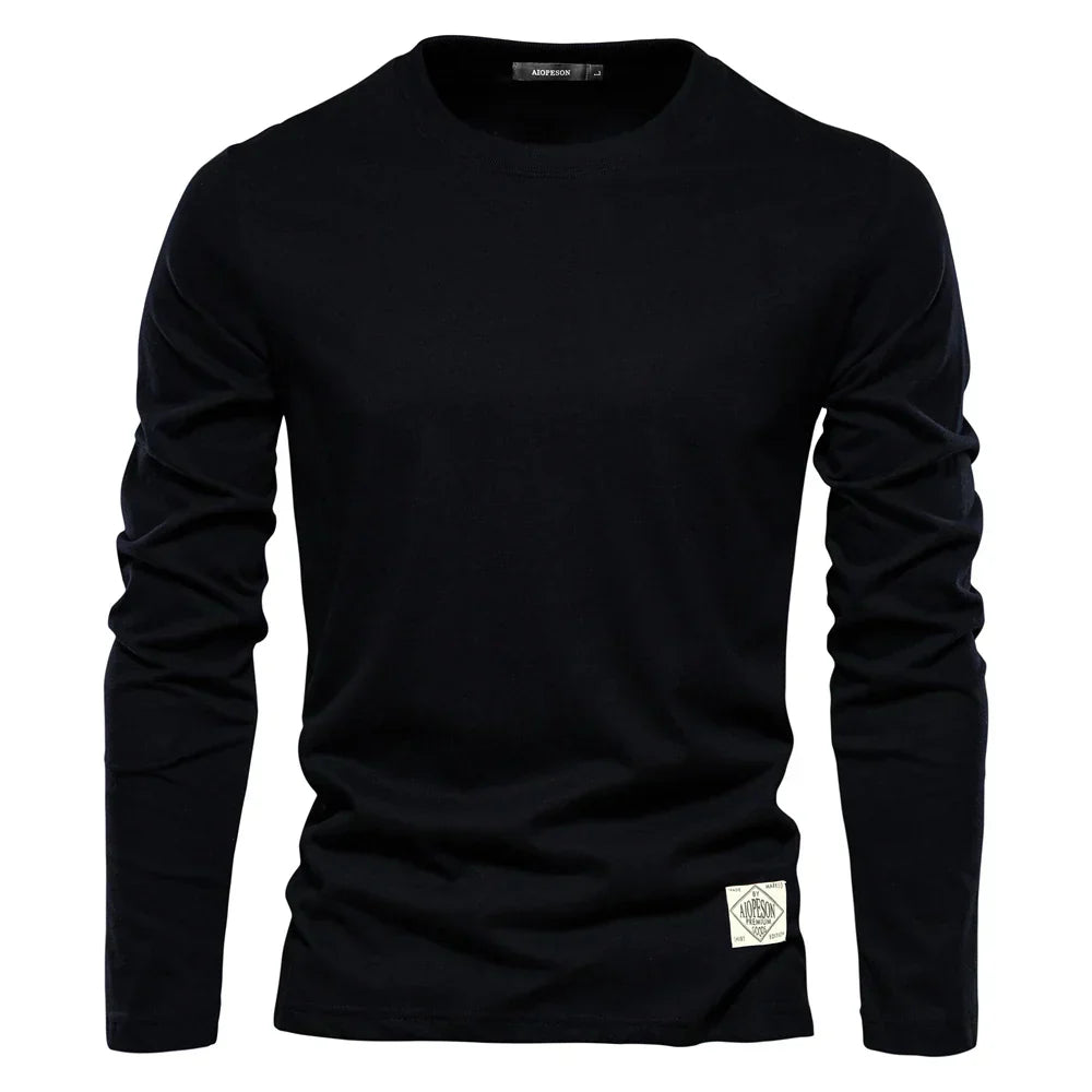 Long Sleeve T-Shirt | Crew Neck | Plain | Long Sleeve Vest | Men's Clothing