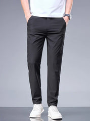 Stretch Trousers - Men's Casual Lightweight Skinny Trousers