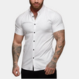 Short Sleeve Shirt - Collared - Summer - Button-Up Shirt - Men's Shirt