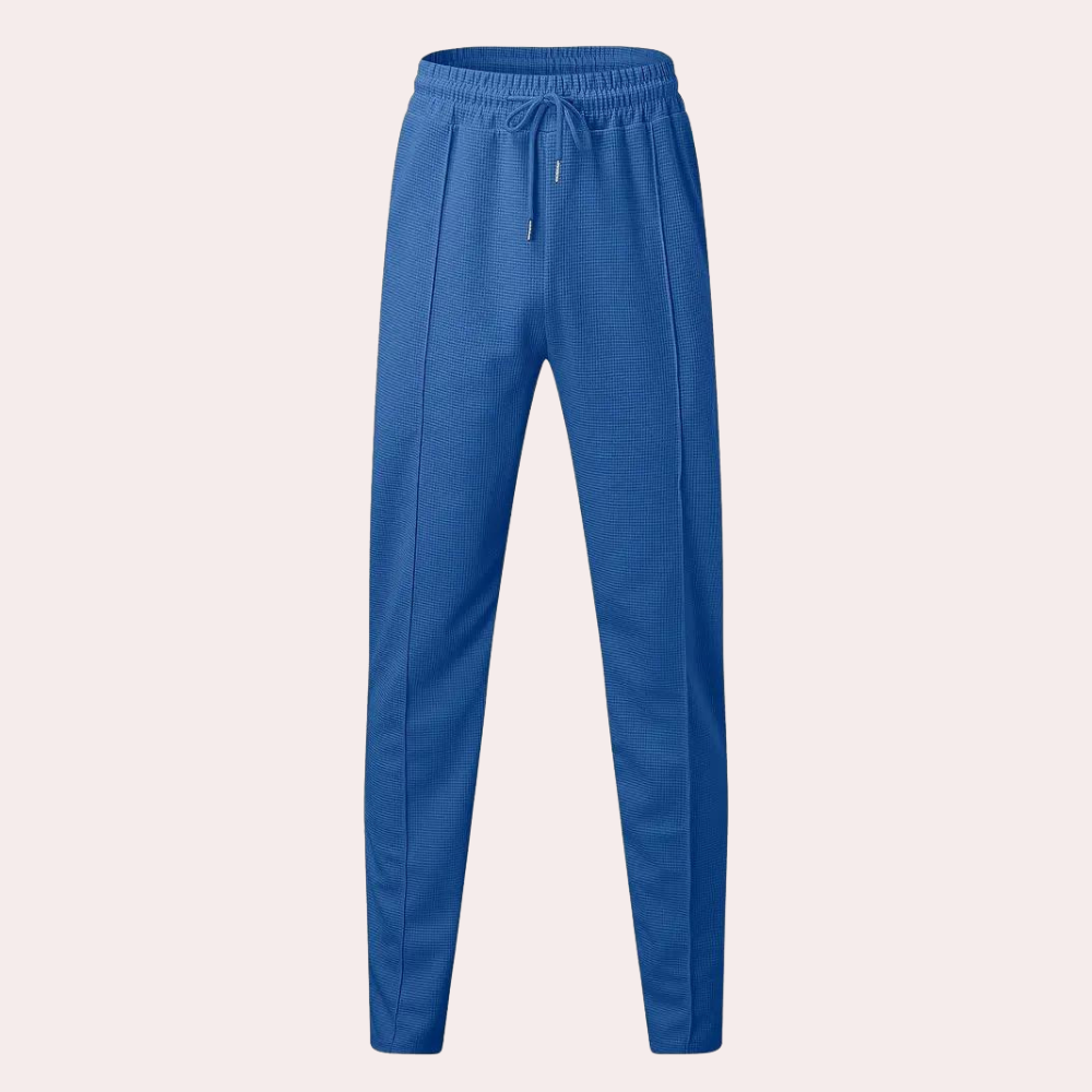 Slim Fit Joggers - Men's Skinny Elastic Waist Drawstring Sweatpants