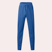 Slim Fit Joggers - Men's Skinny Elastic Waist Drawstring Sweatpants