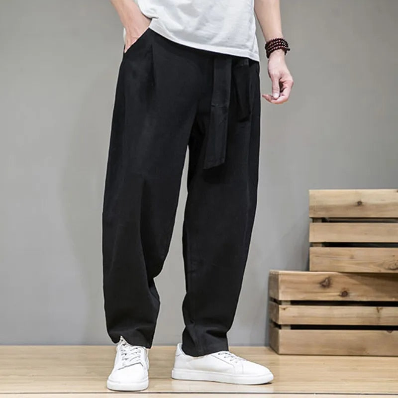 Linen Pants | Loose Fit | Lightweight | Baggy Pants | Men's Trousers