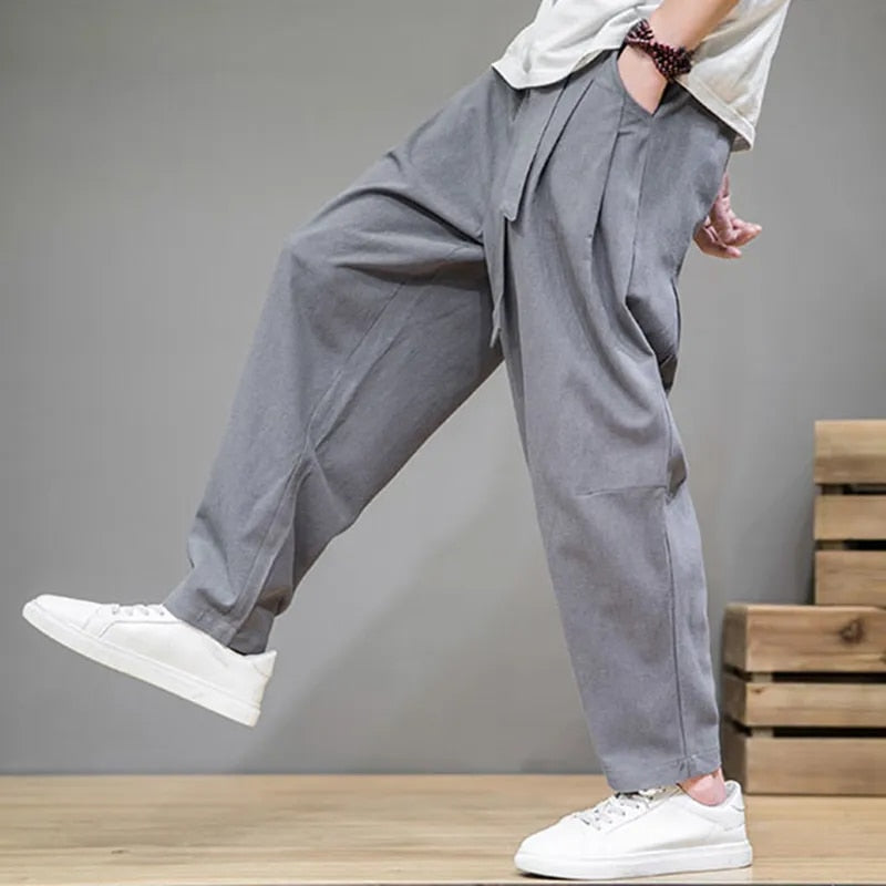 Linen Pants | Loose Fit | Lightweight | Baggy Pants | Men's Trousers