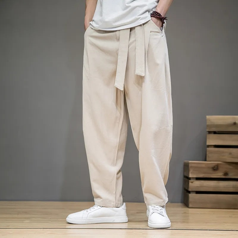 Linen Pants | Loose Fit | Lightweight | Baggy Pants | Men's Trousers