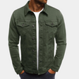 Denim Jacket - Men's Classic Button-Up Jean Jacket for Summer