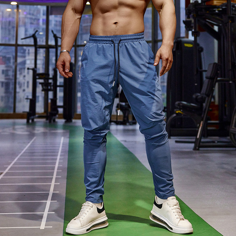 Track Pants - Men's Elastic Waist Gym Workout Pants