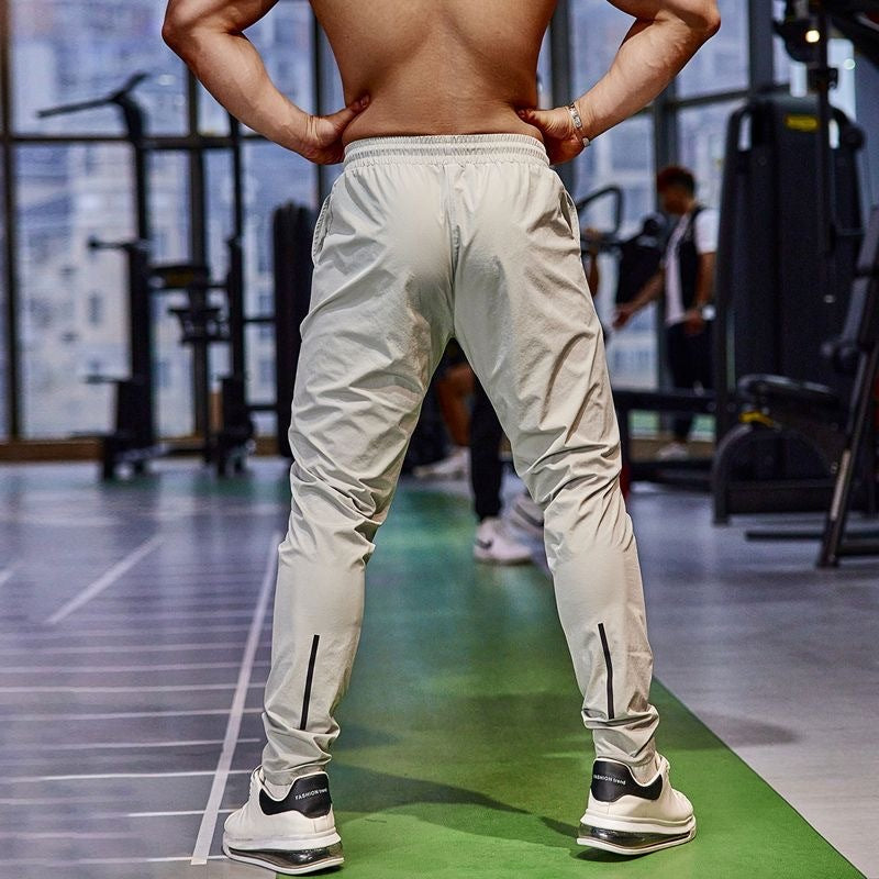 Track Pants - Men's Elastic Waist Gym Workout Pants