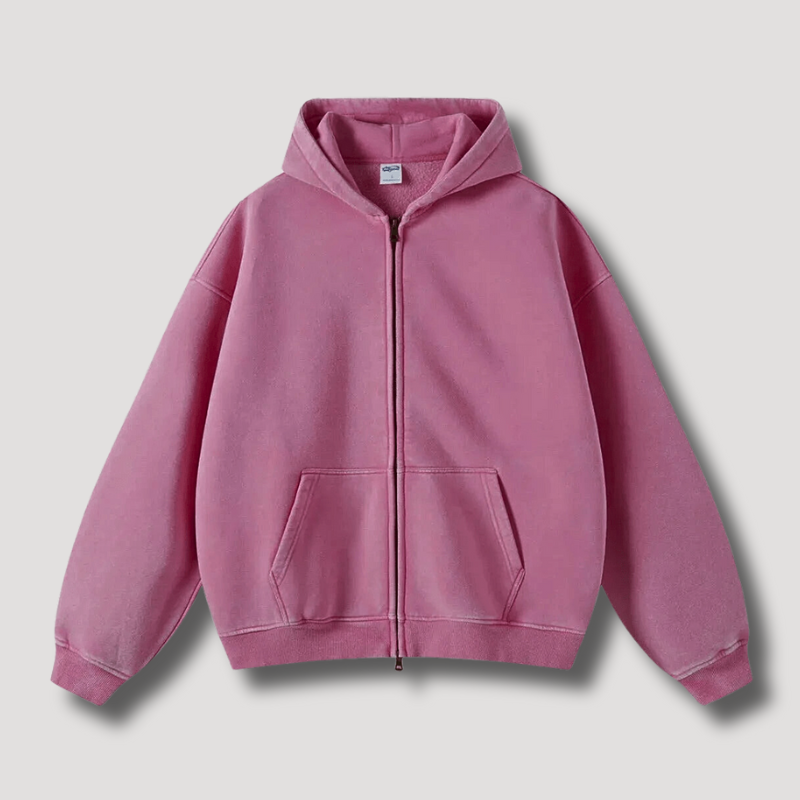 Oversized Hoodie | Zip-Up | Washed | Zipper Hoodie | Hoodie for Men