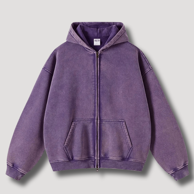 Oversized Hoodie | Zip-Up | Washed | Zipper Hoodie | Hoodie for Men