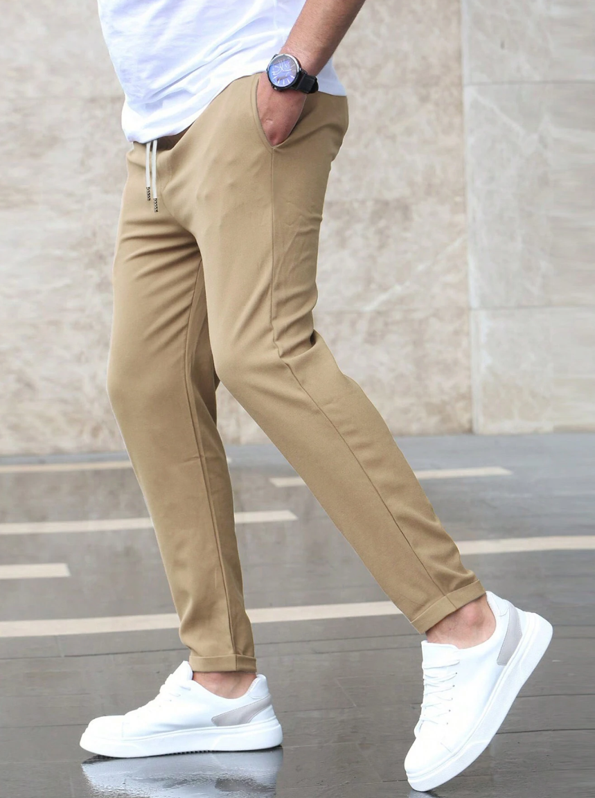 Stretch Pants - Comfortable - Drawstring - Stretch Chinos - Men's Pants-Southern-Taylor