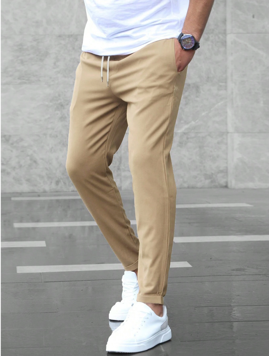 Stretch Pants - Comfortable - Drawstring - Stretch Chinos - Men's Pants-Southern-Taylor