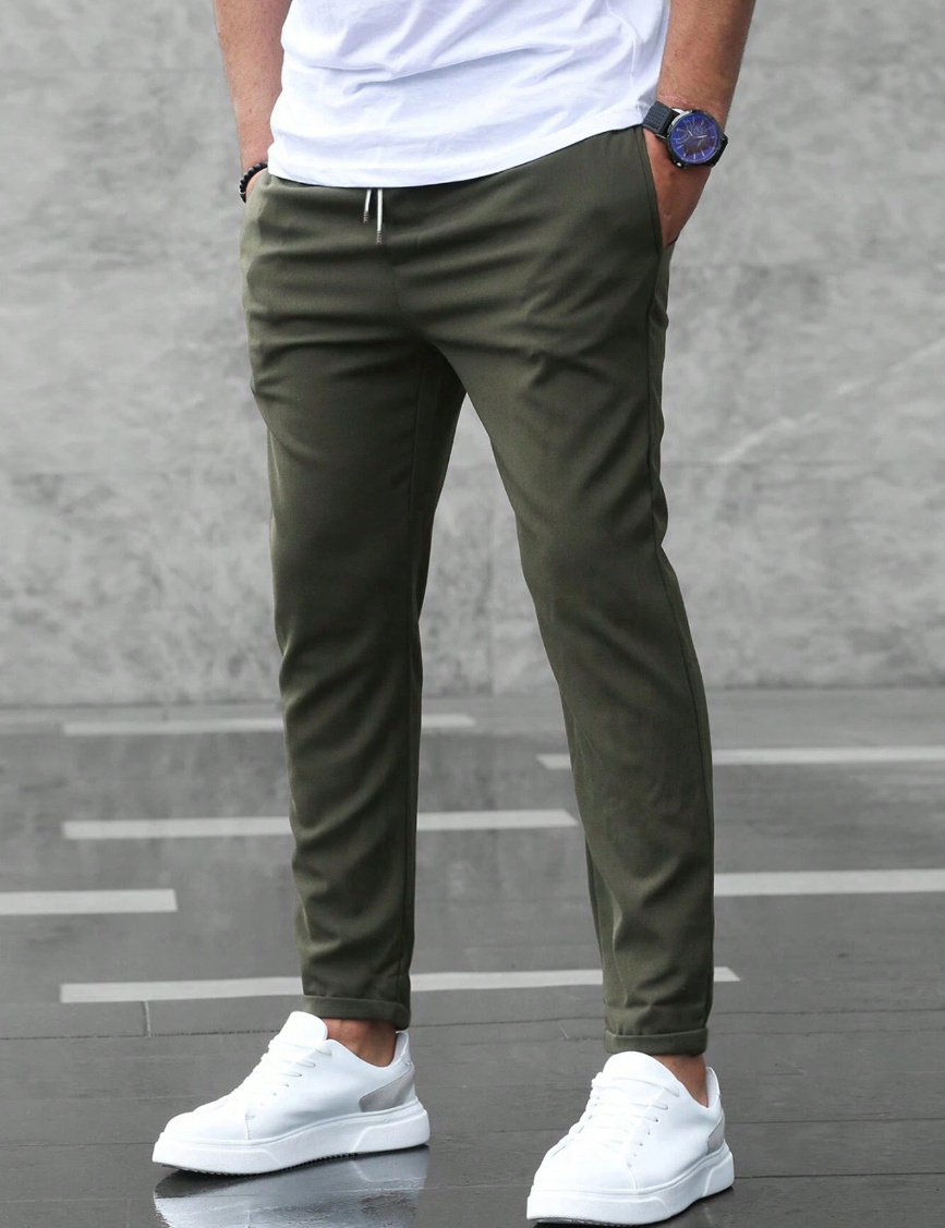 Stretch Pants - Comfortable - Drawstring - Stretch Chinos - Men's Pants-Southern-Taylor