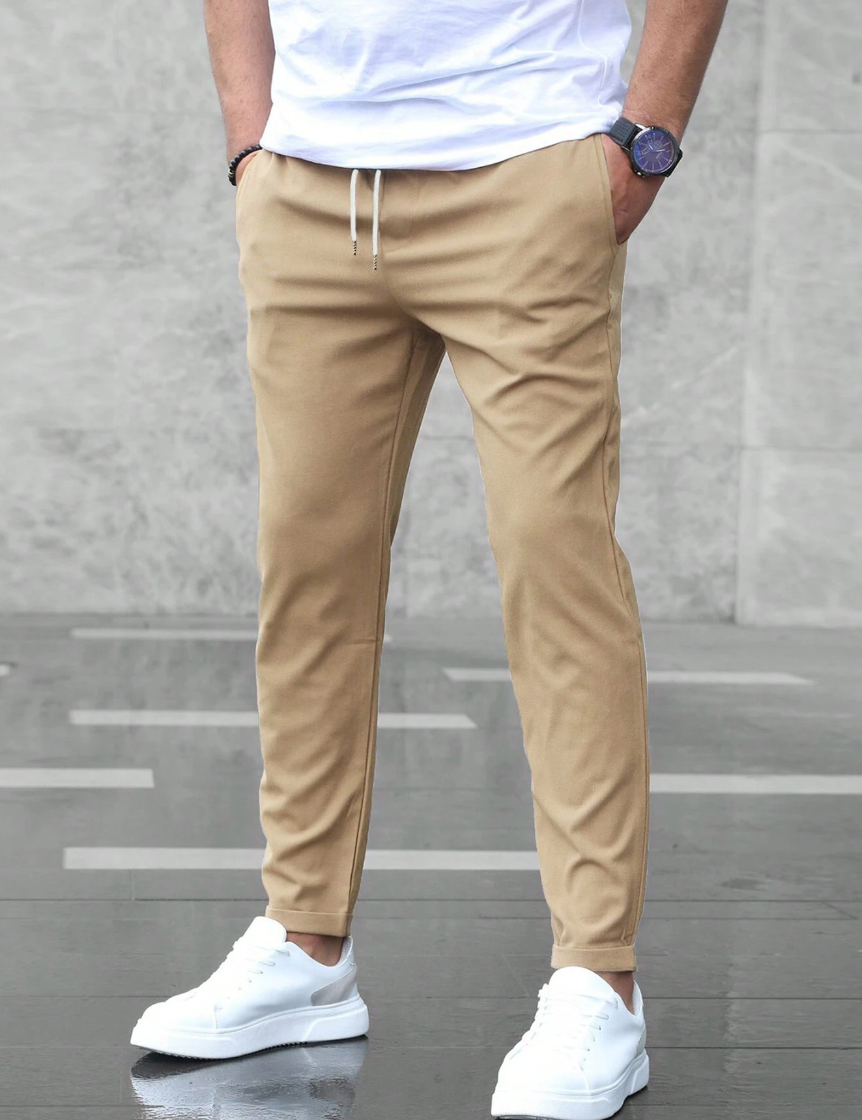 Stretch Pants - Comfortable - Drawstring - Stretch Chinos - Men's Pants-Southern-Taylor