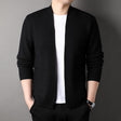 Men's Cardigan - Open Front - Pockets - Knitted Cardigan - Men's Clothing