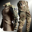 Tactical Clothing - Men's Cargo Trousers and Long-Sleeved Outdoor Top