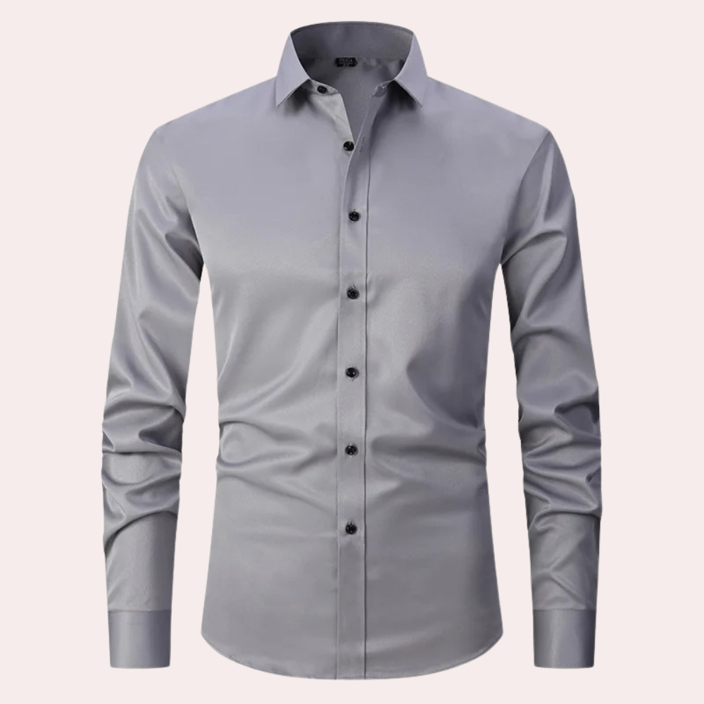 Men's Non Iron Shirt | Stretch | Slim Fit | Dress Shirt | Button-Up Shirt