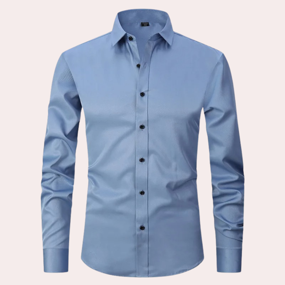 Men's Non Iron Shirt | Stretch | Slim Fit | Dress Shirt | Button-Up Shirt