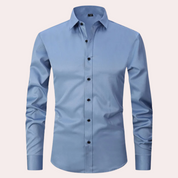 Men's Non Iron Shirt | Stretch | Slim Fit | Dress Shirt | Button-Up Shirt