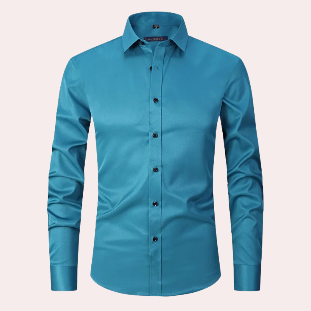 Men's Non Iron Shirt | Stretch | Slim Fit | Dress Shirt | Button-Up Shirt