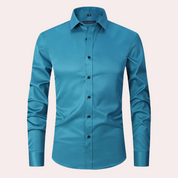 Men's Non Iron Shirt | Stretch | Slim Fit | Dress Shirt | Button-Up Shirt