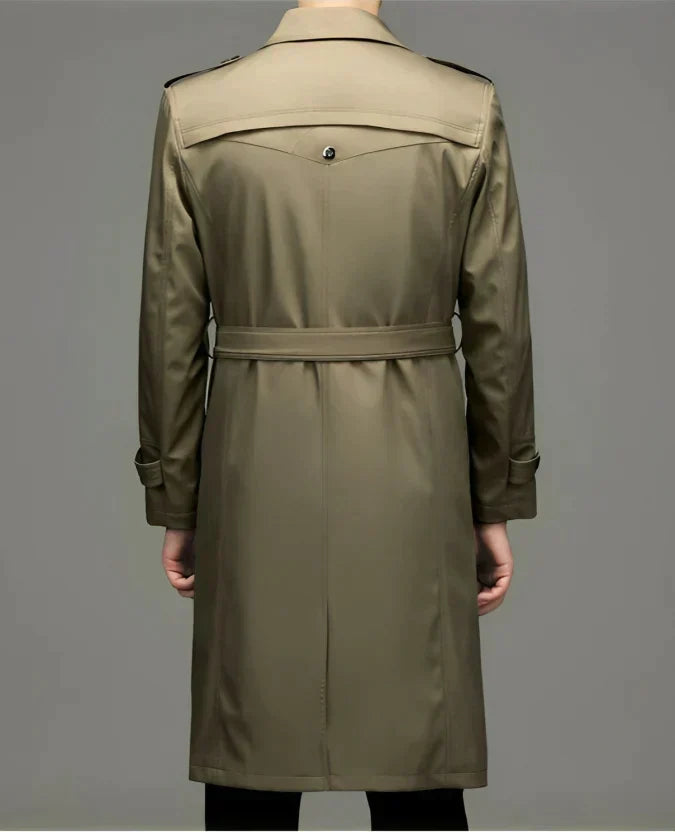 Trench Coat – Double-breasted – Mid-length – Men's Jacket – Fall Jacket-Southern-Taylor