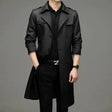 Trench Coat – Double-breasted – Mid-length – Men's Jacket – Fall Jacket