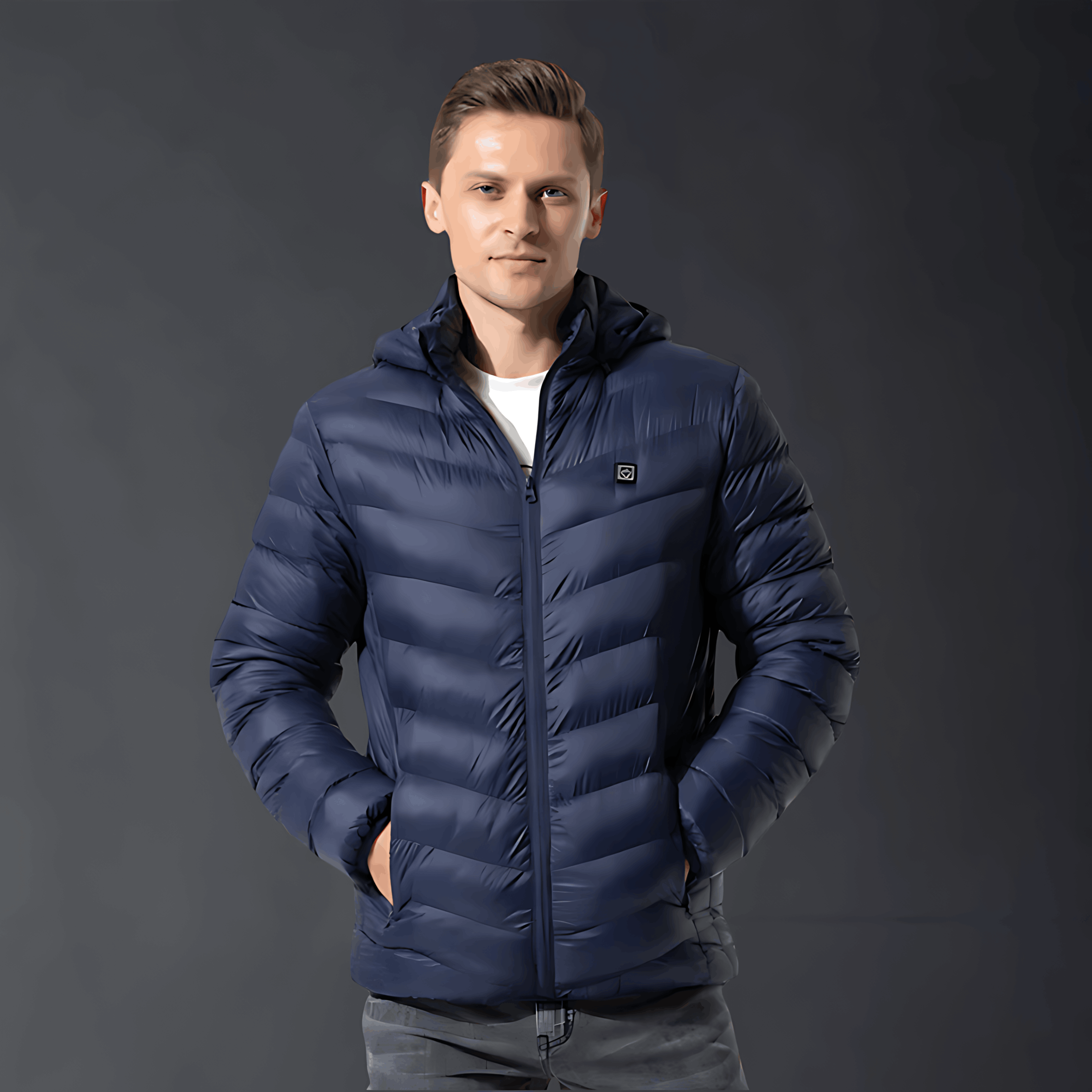 Heated Jacket - Hooded - Puffer - Down Jacket - Men's Winter Jacket 