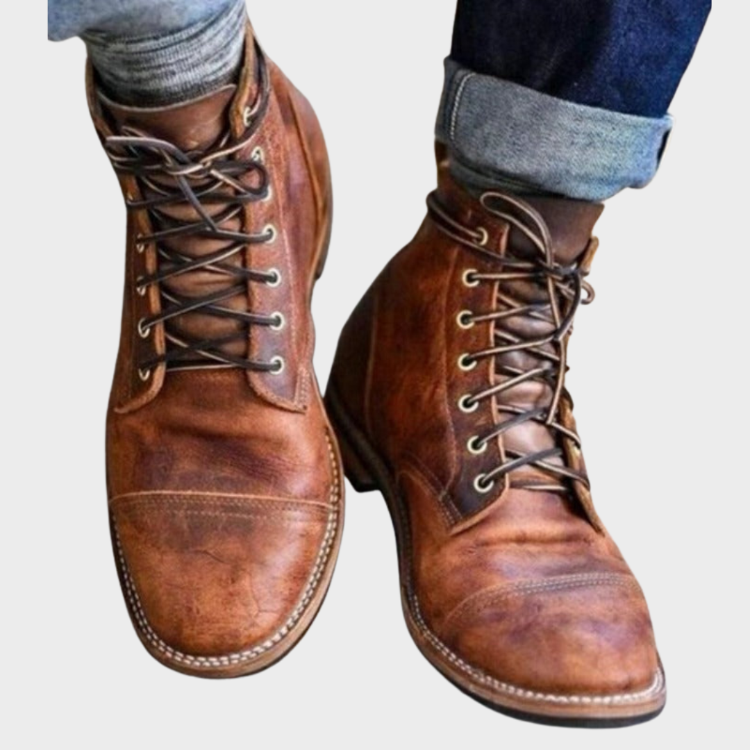 Leather Boots | Brown | Lace-Up | Ankle Boots | Men's Boots