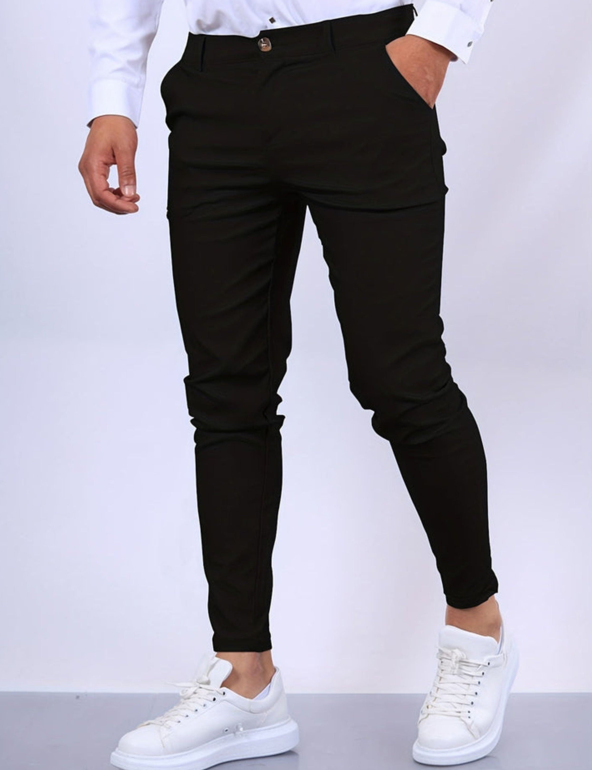 Skinny Chinos - Men's Casual Stretch Slim Fit Chino Pants