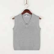 Sweater Vest - Men's Sleeveless V-Neck Pullover Knitted Vest