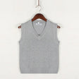 Sweater Vest - Men's Sleeveless V-Neck Pullover Knitted Vest
